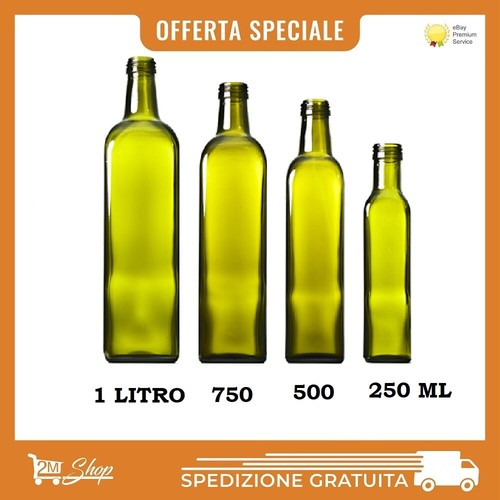 Bottiglie verdi marasca - bottiglie, vetro