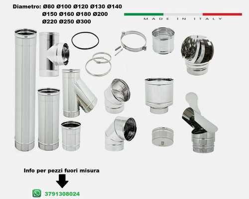 Tubi canna fumaria acciaio - fumaria,
