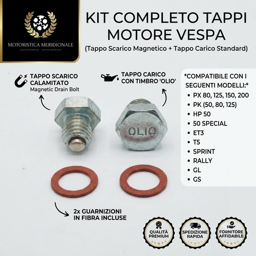 Kit tappo olio - olio, magnetico